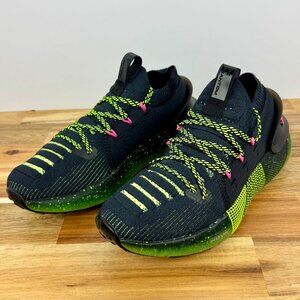 Under Armour HOVR Phantom‎ 3 Black Yellow Women's 7.5 Running Shoe 3025517-605